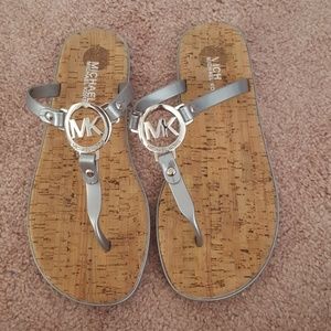 Michael Kors gray sandals
